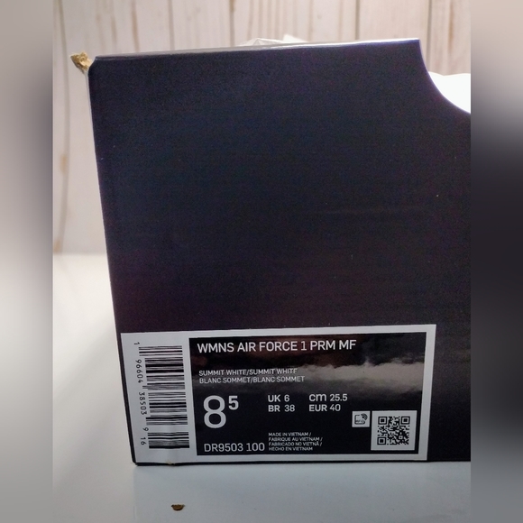 Nike Air Force 1 PRM MF Summit White New in Box women's - Picture 7 of 9